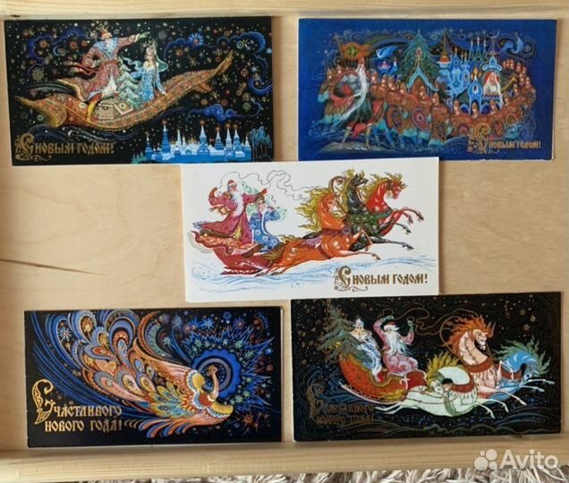 Открытки СССР Андрианов 8 марта новый год