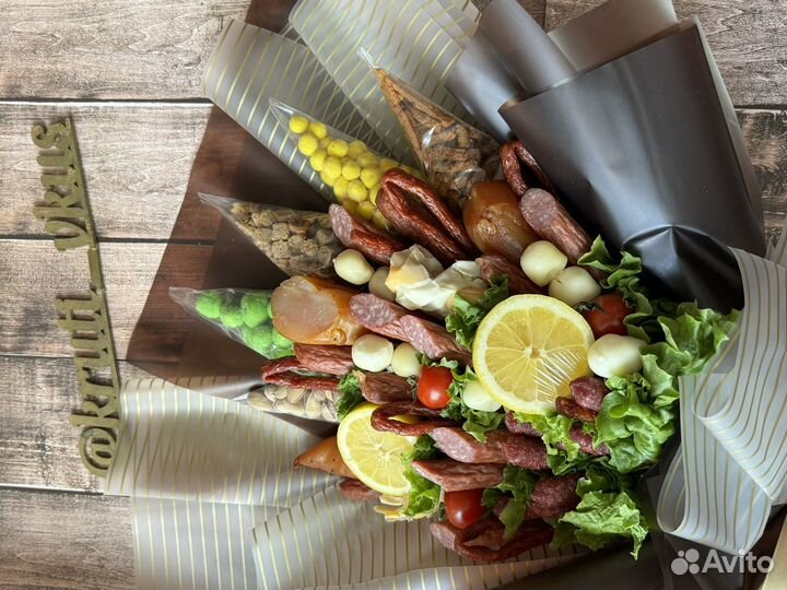 Мужской съедобный букет