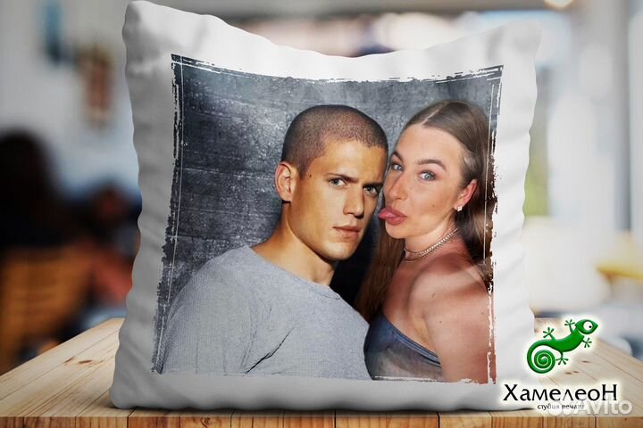 Подушка габардиновая с вашими картинками и фото