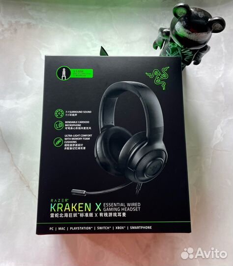 Игровые наушники Razer Kraken X Lite Black