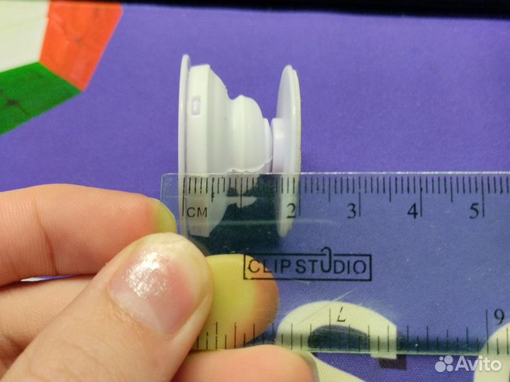 Держатель для телефона, круглый, для пальцев