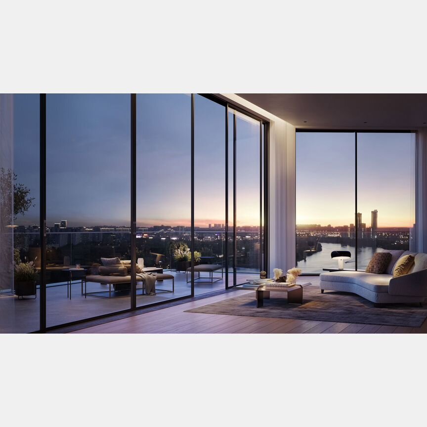 1-к. квартира, 53,8 м², 2/22 эт.