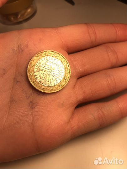1 евро монета
