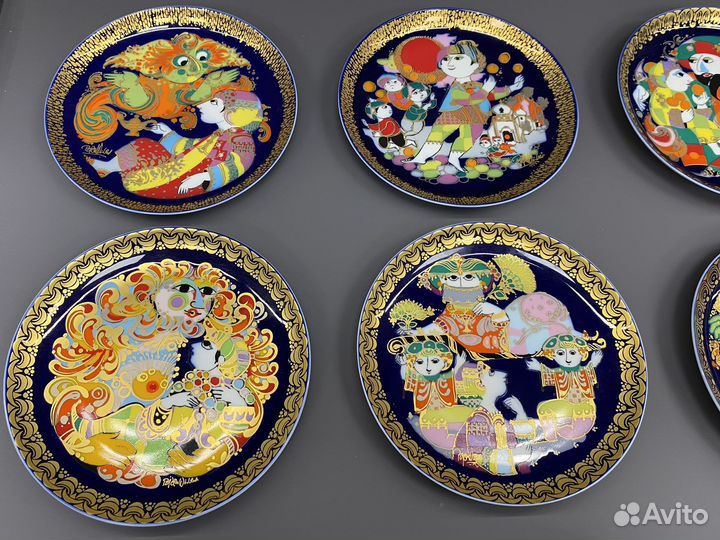 Коллекция все 12 тарелок Rosenthal лампа алладина