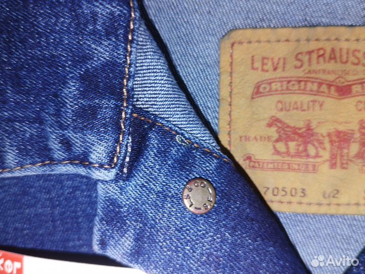 Джинсовая куртка Levi's W:M-3XL