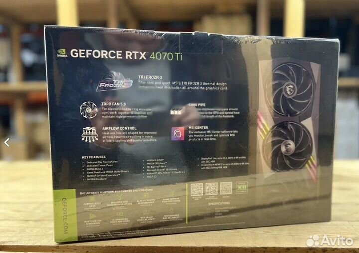 Новые MSI RTX 4070 Ti gaming X trio 12G