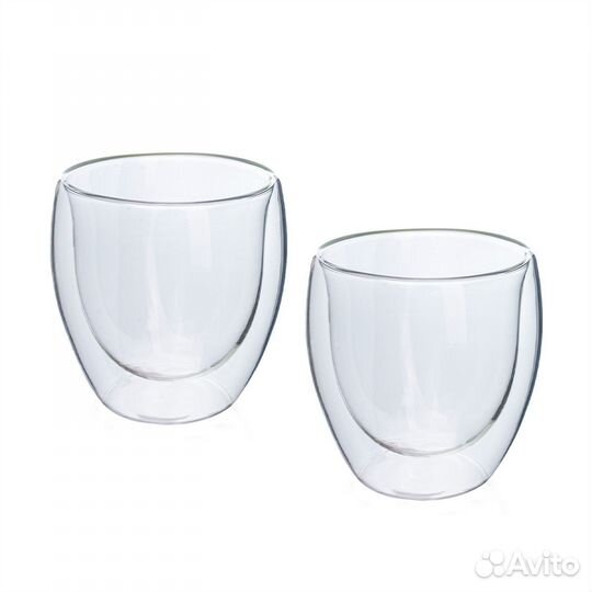 Термобокалы с двойными стенками, 250 мл, 2 шт