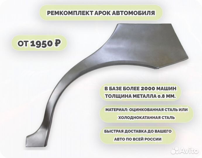 Арки на машину (ремкомплект)