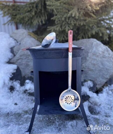 Казaн чyгунный узбeкский 10л