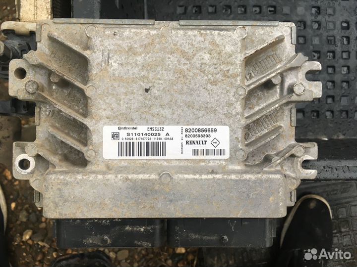 Эбу двигателя K7M 710 Рено Логан 1.6л. 8кл