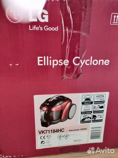 Пылесос LG VK71184HC новый