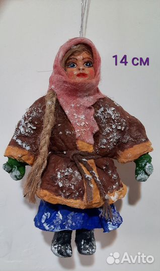 Ватные елочные игрушки