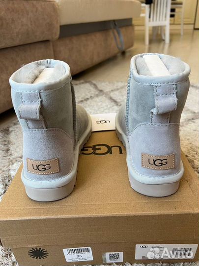 Угги Женские Ugg Classic Mini II Grey-Violet