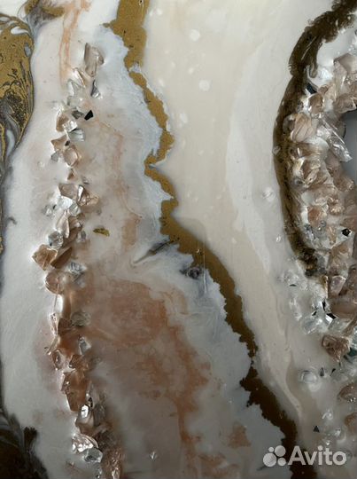 Жеоды картина смолой дизайнерская абстракция ремон