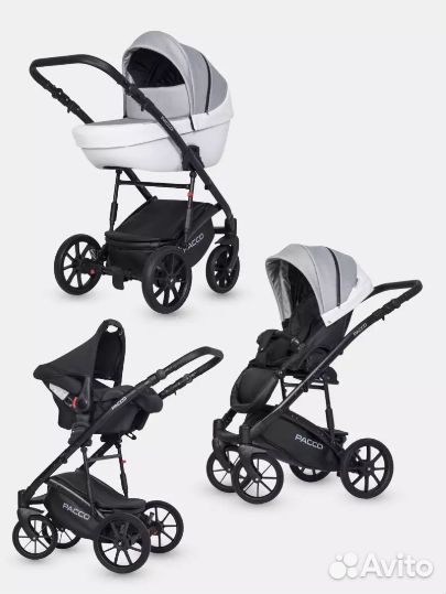 Коляска Riko Pacco 3 в 1 Grey Fox