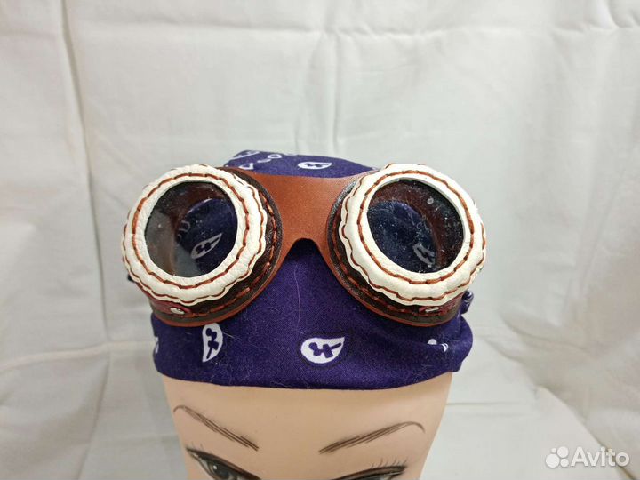 Гогглы из натуральный кожи