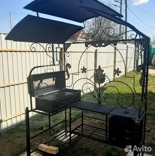 Мангал с печью