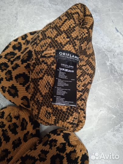 Шапка с варежками