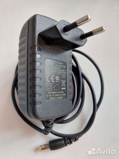 Блок питания адаптер 12v (2А, 1,5А, 1А)