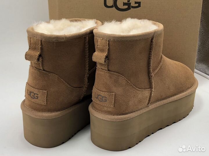 Угги Женские Ugg Classic Mini Platform Chestnut