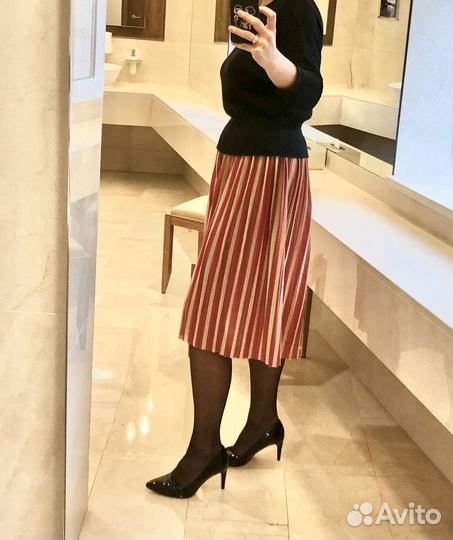 Юбка плиссе (M/46) нарядная состояние новой