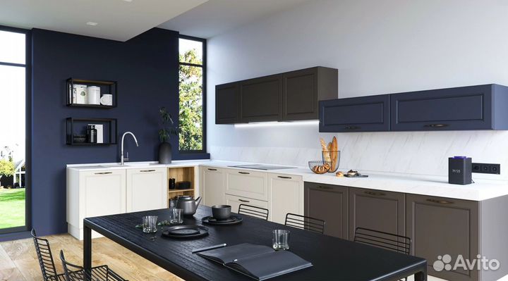 Кухня угловая со встроенным шкафом цена за всё