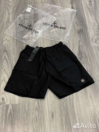 Stone island шорты чёрные