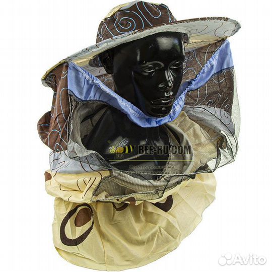 Маска для пчеловода с юбкой (цветная бязь)