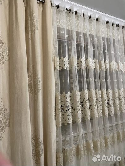 Шторы и тюль бу