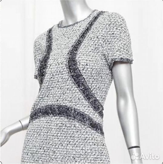 Chanel, оригинал, шикарное платье букле