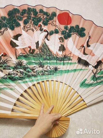 Веер большой, интерьерный. 160 см. Япония
