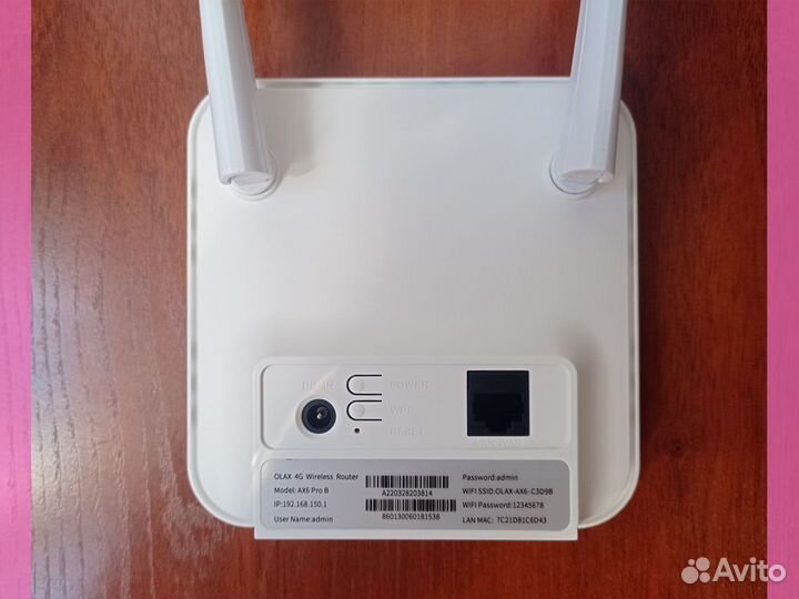 4G Wi-Fi роутер olax AX6 Pro под любые сим +Безлим