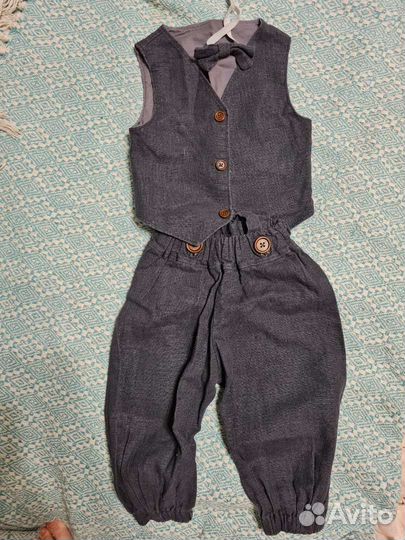 Костюм с жилеткой и бабочкой 86