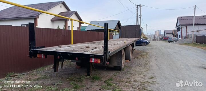 Полуприцеп бортовой BARKER TRI-AXLE FLAT, 1999