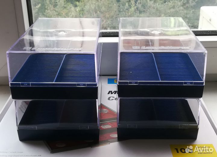 Пластиковый бокс коробка для хранения 100 монет