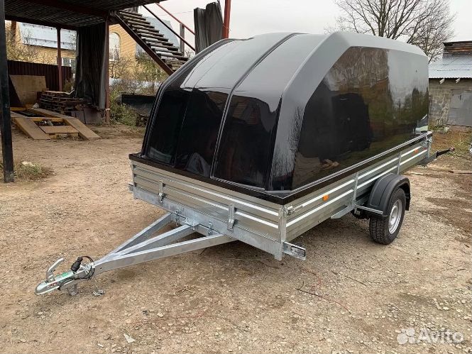 Прицеп с пластиковой крышкой Мзса