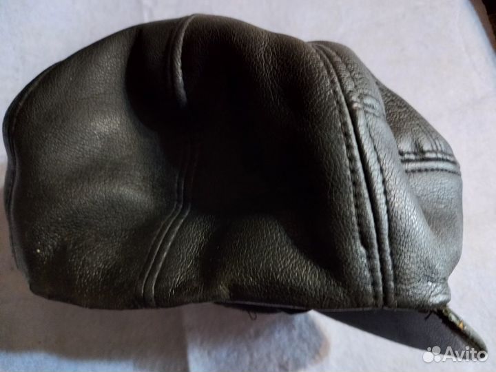 Мужская кожаная кепка