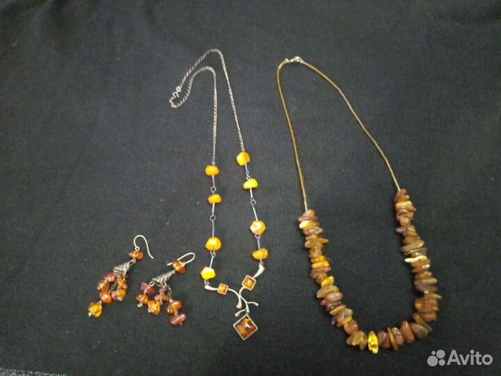 Бусы из янтаря СССР