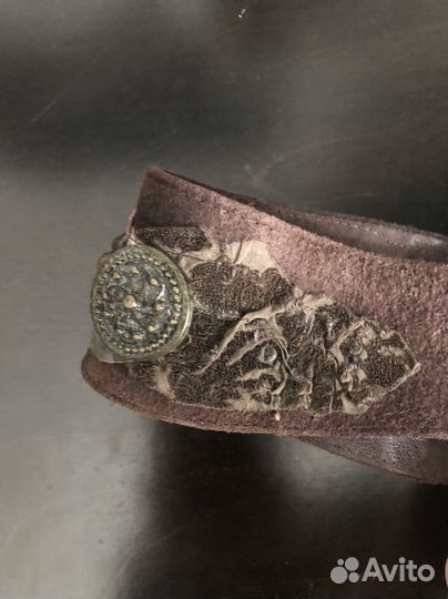 Винтажный пояс натуральный Италия