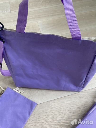 Сумка шоппер, клач и пенал для девочек