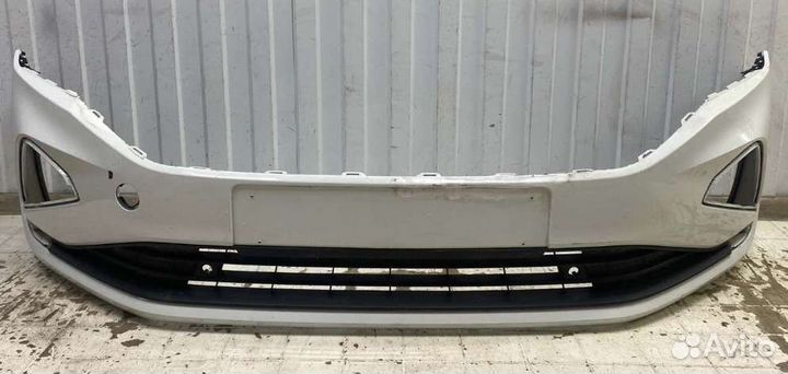 Бампер передний белый Polo 6 2020