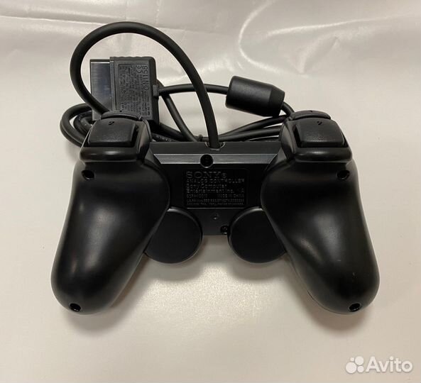 PS2 Джойстик Проводной Sony Dualshock 2 черный SCP