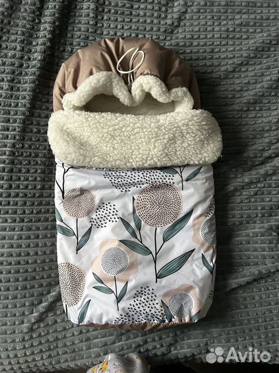 Зимний конверт в коляску