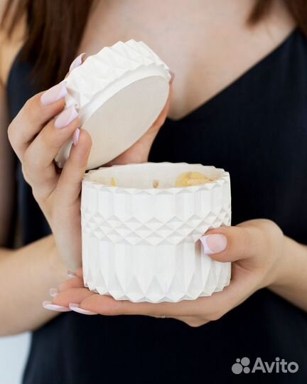 Ароматическая свеча в гипсе 250 мл