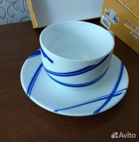 Новые чашки с блюдцами luminarc 5 пар