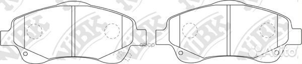 Колодки тормозные дисковые перед PN1233 NiBK