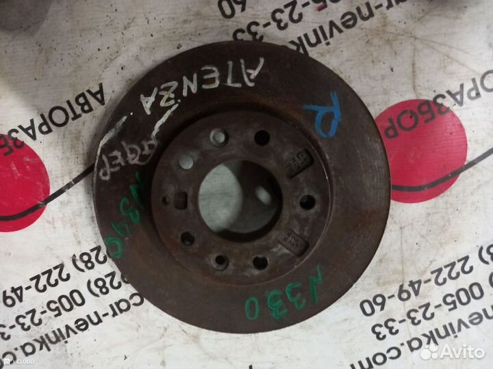 Тормозной диск на mazda atenza ggep