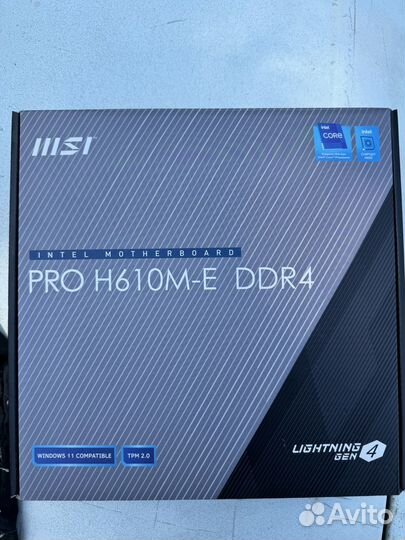 Комплект MSI pro h610m-e ddr4 / i3-12100f