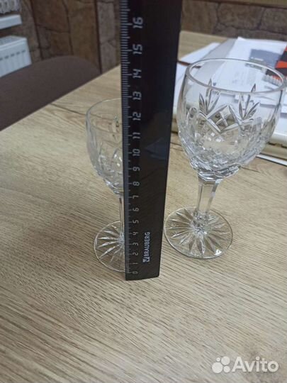 Рюмки и Фужеры на ножке Богемия 6+6 шт