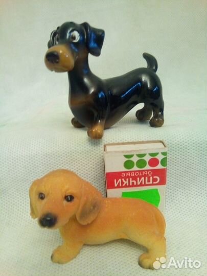 Таксы. коллекция статуэток 11 штук